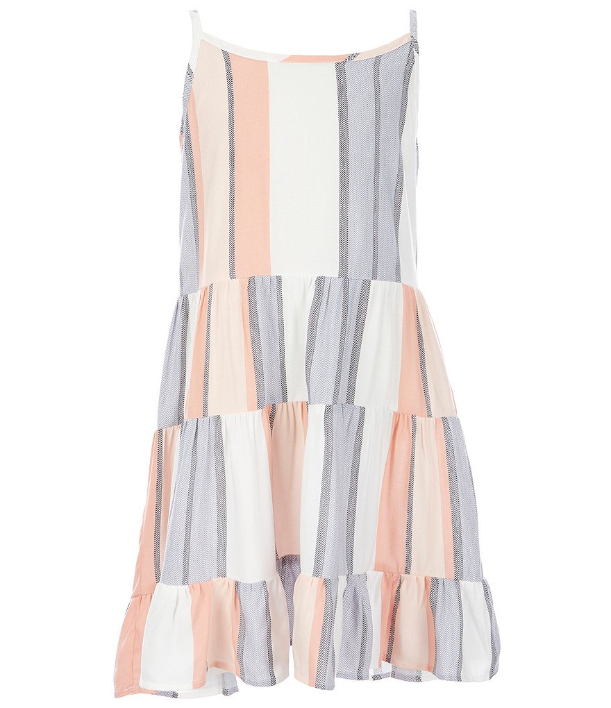 Guess Big Girls 7-16 Striped Overall Dress