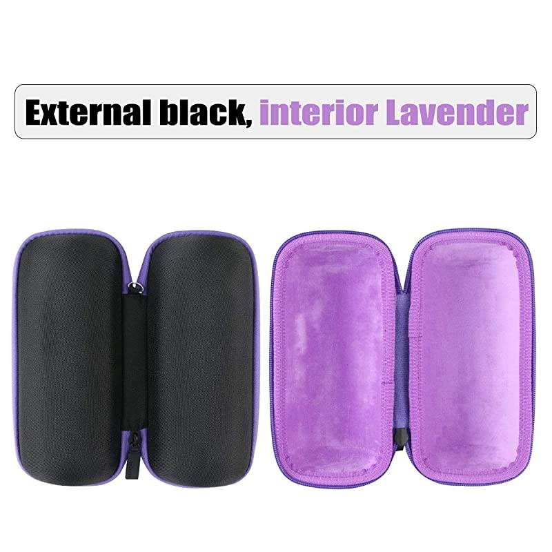 Hard Travel Case for COMISO Waterproof Bluetooth Speakers Outdoor Wireless Portable Speaker Black Case + Inside Lavender
