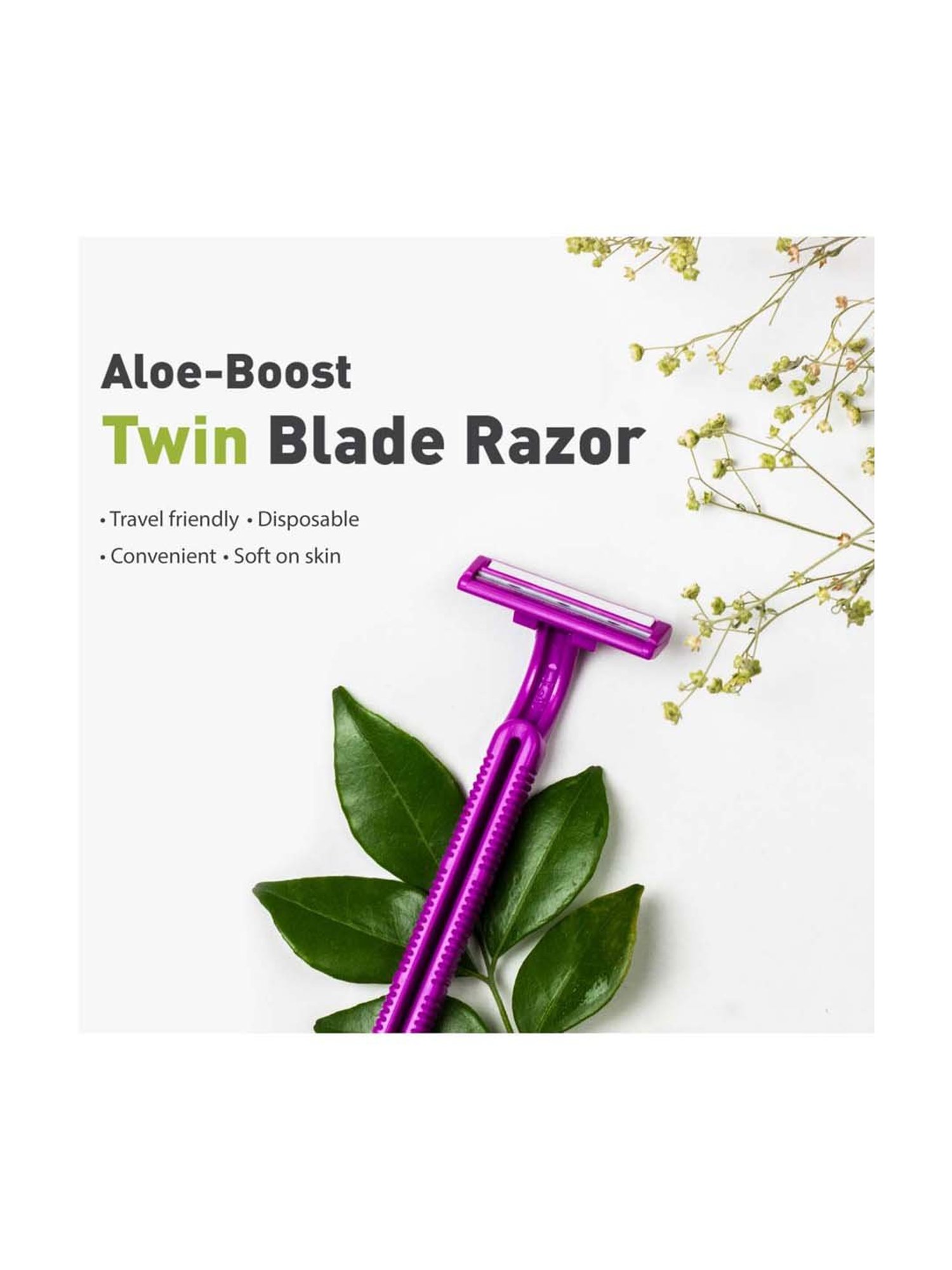 FEATHER Flamingo Eyebrow, Face, Nape Razor - 3 Piece - 150 gm