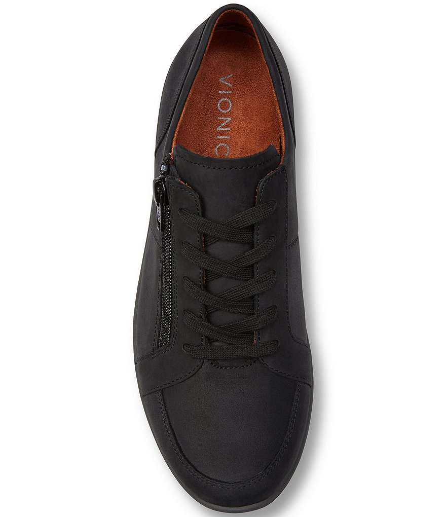 Vionic Abigail Suede Textile Lace-Up Sneakers