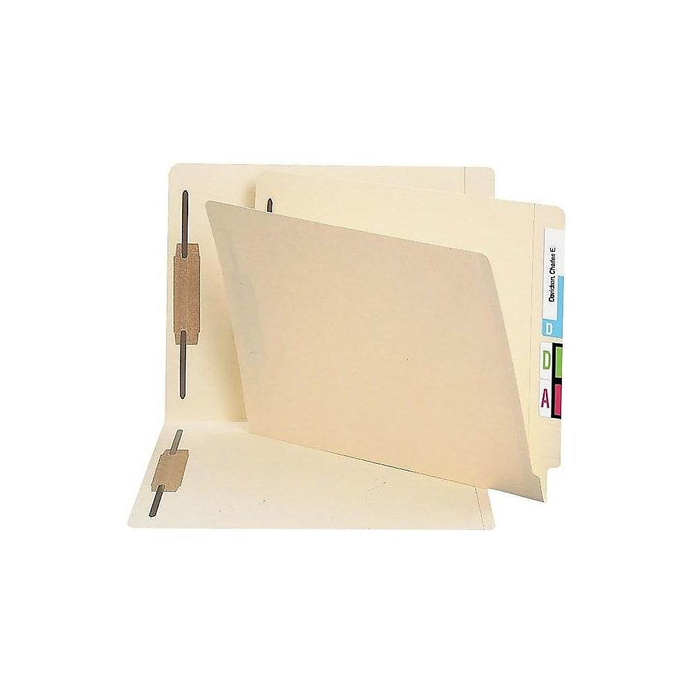 Staples End-Tab Fastener Folders with Reinforced Tabs Letter Manila 150/BX
