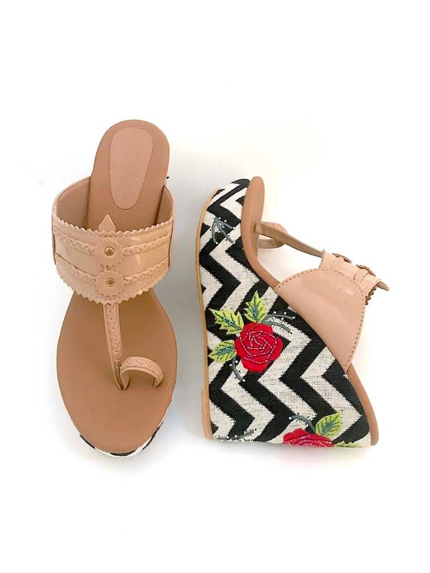 Sole House Women's Nude Toe Ring Wedges