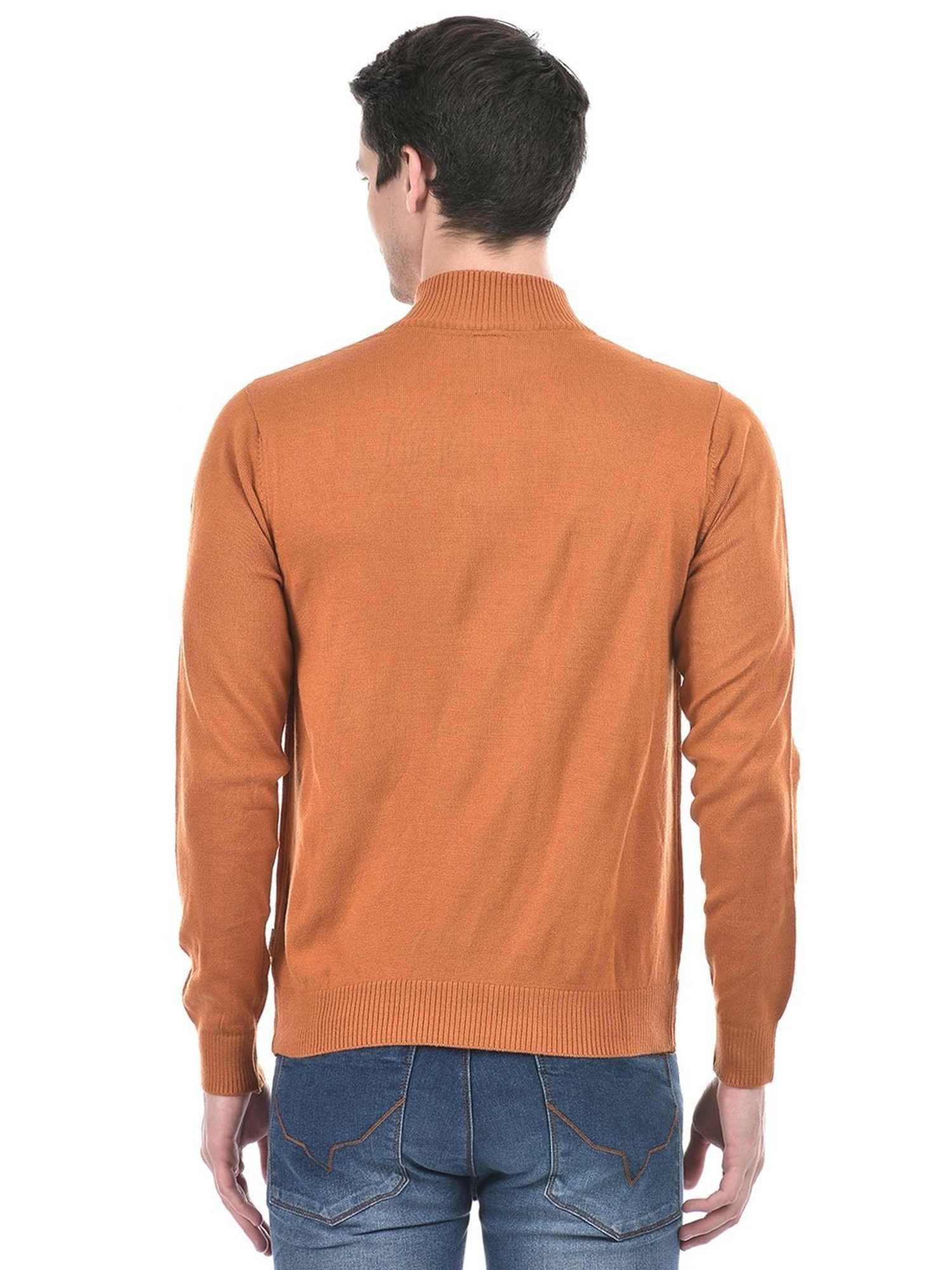 Numero Uno Tan Regular Fit Sweater