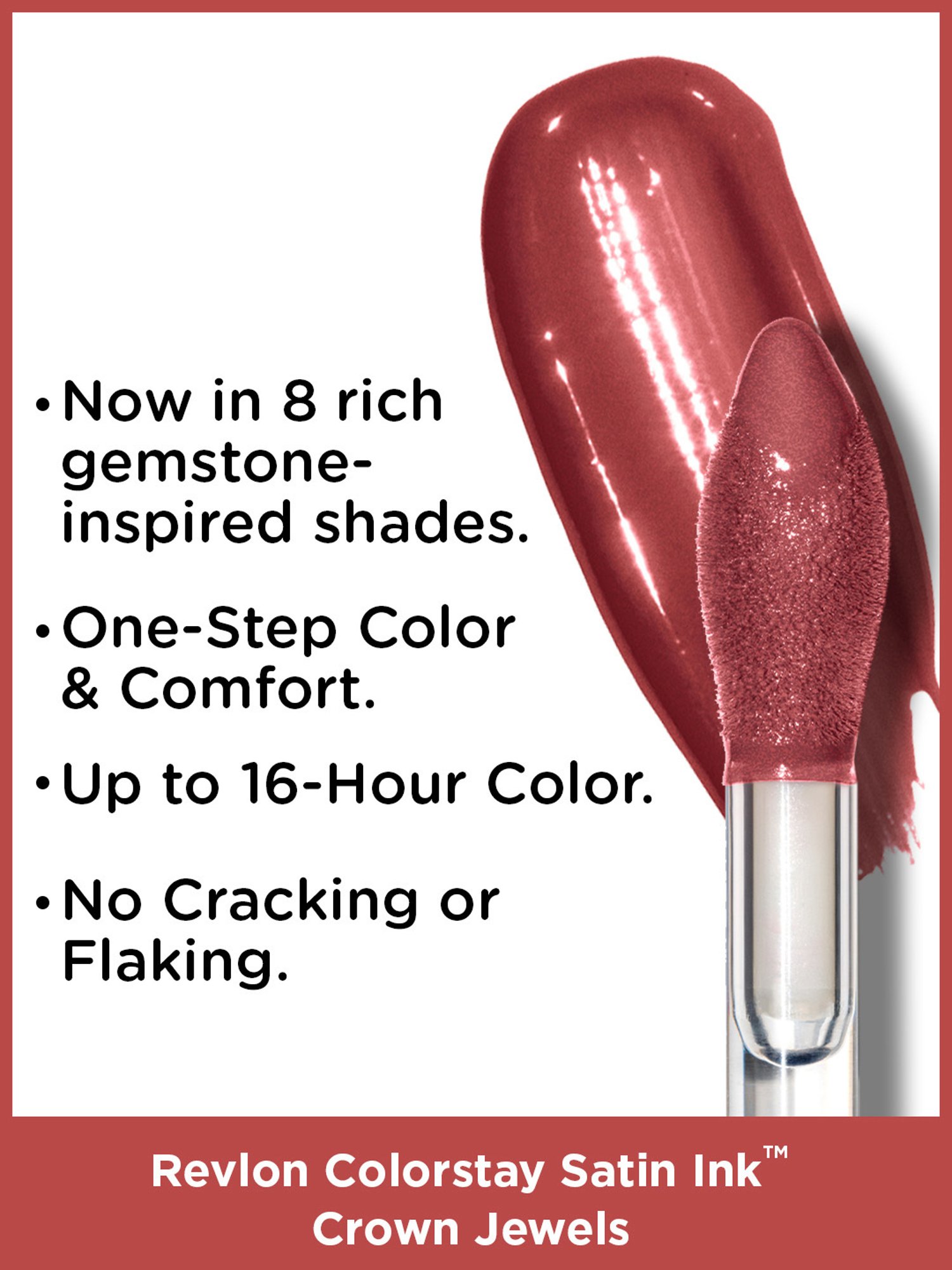 Revlon ColorStay Satin Ink Crown Jewels Liquid Lipstick Lady Topaz - 5 ml