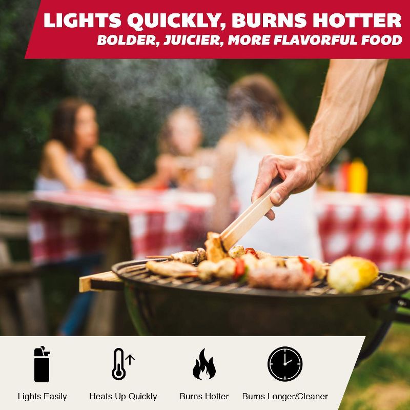 Rockwood 20 Pound All Natural Hardwood Grill Smoker Lump Charcoal Bag (4 Pack)