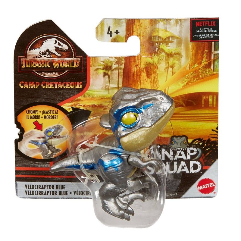 Jurassic World: Camp Cretaceous  Snap Squad Velociraptor Blue