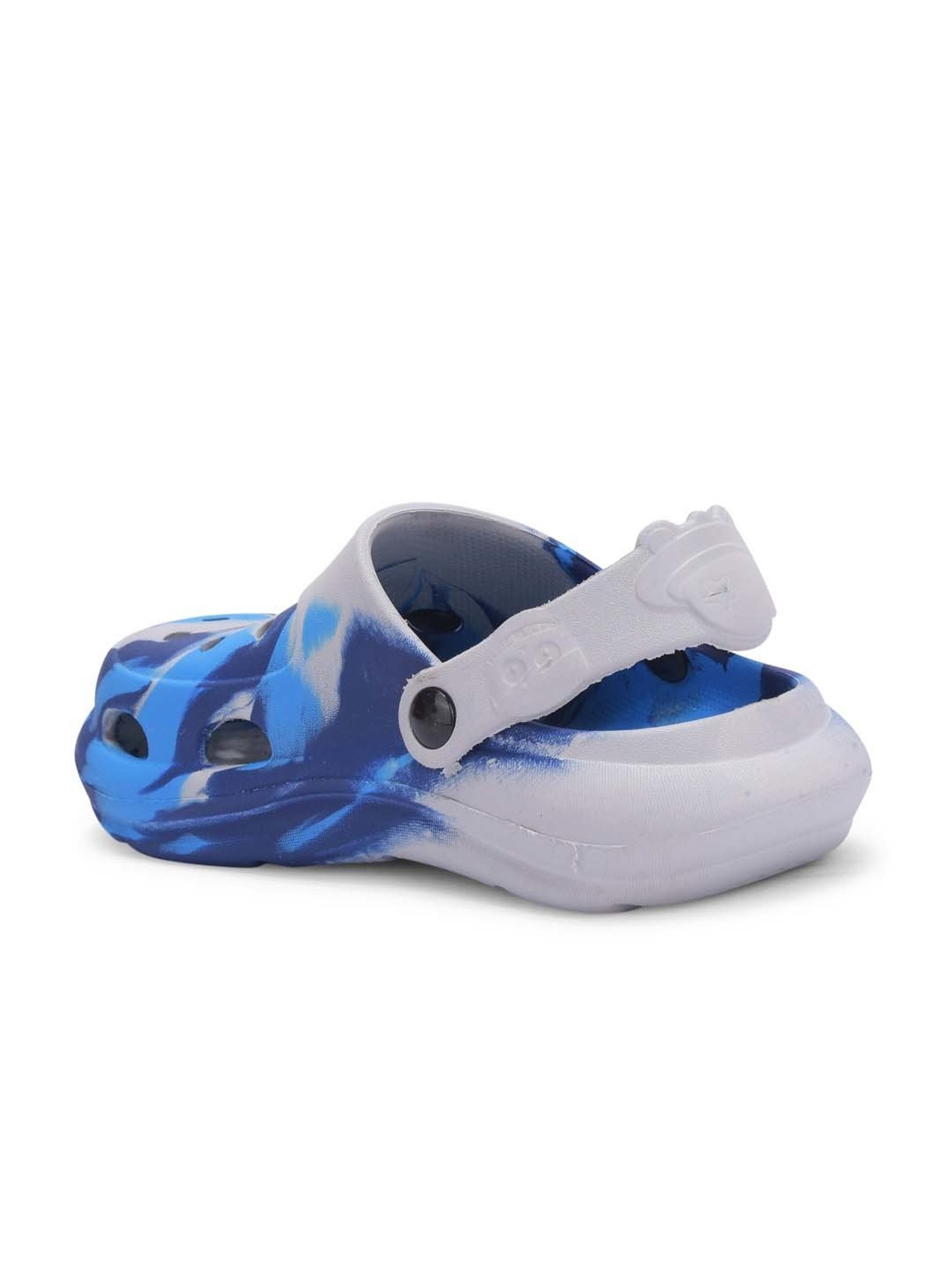 Lucy&Luke By Liberty Kids ALEX-02E Navy & White Back Strap Clogs