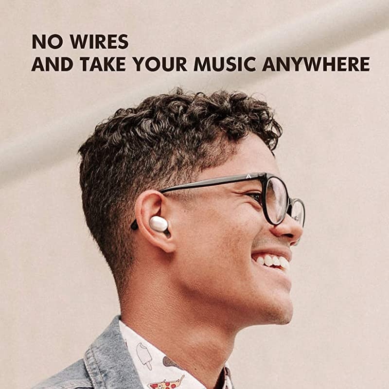 True Wireless Earbuds GT1 Bluetooth 50 Sports HD Stereo Touch Control Ear Buds with IPX5 WaterproofFast ConnectionMini CaseOnly 30gTotal 12H Playtime White