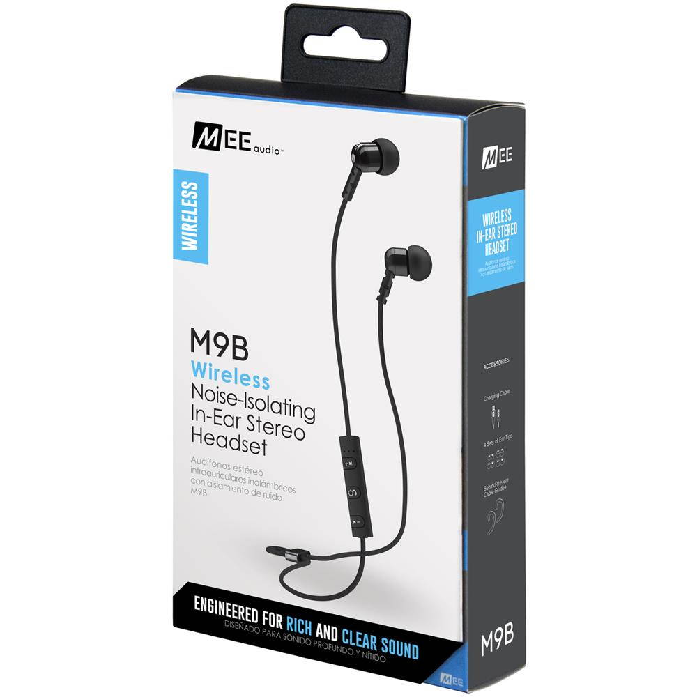 MEE audio M9B Bluetooth Wireless Noise-Isolating In-Ear Stereo Headset