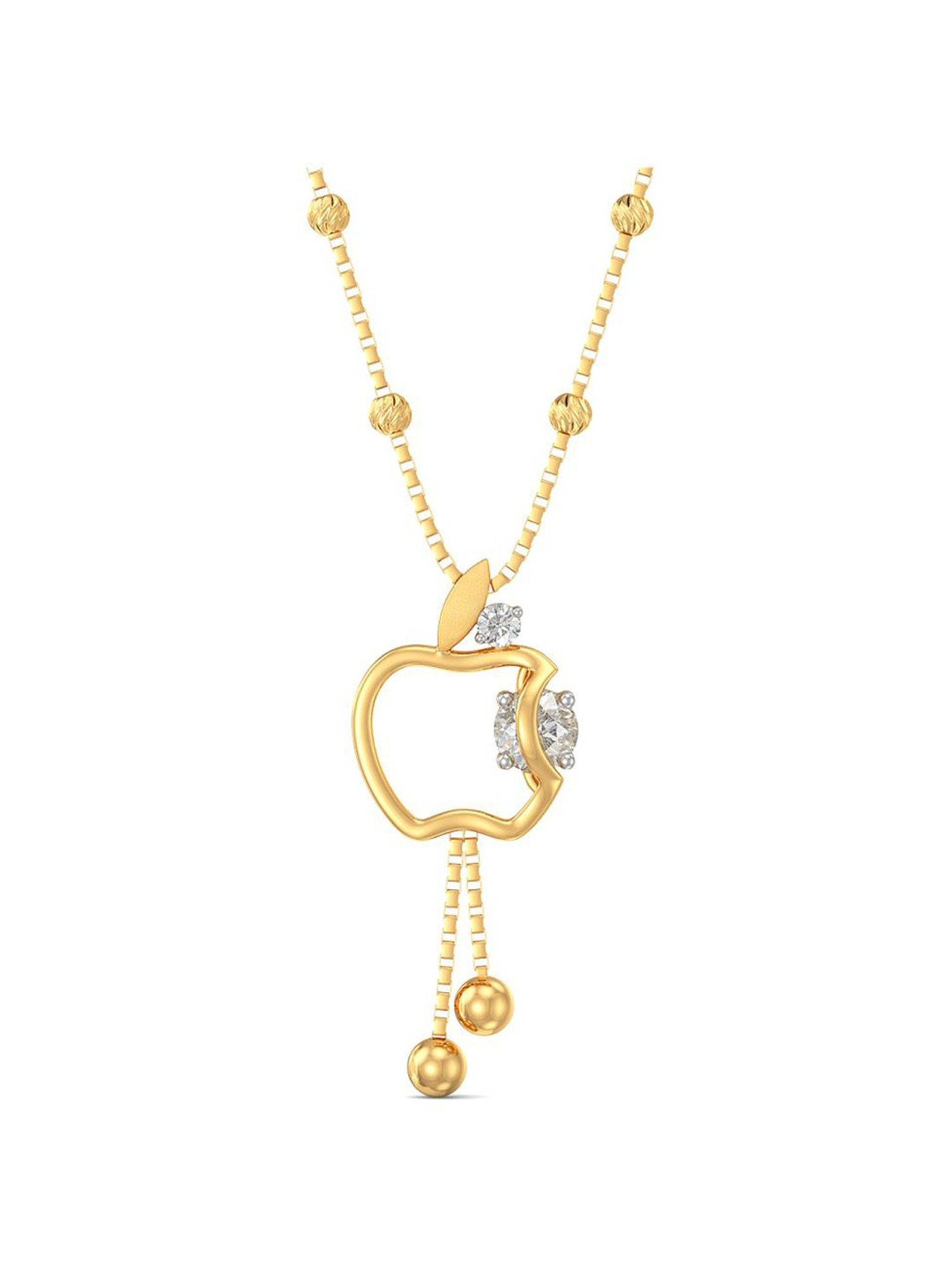 Joyalukkas 22k Gold Delish Gold Apple Necklace