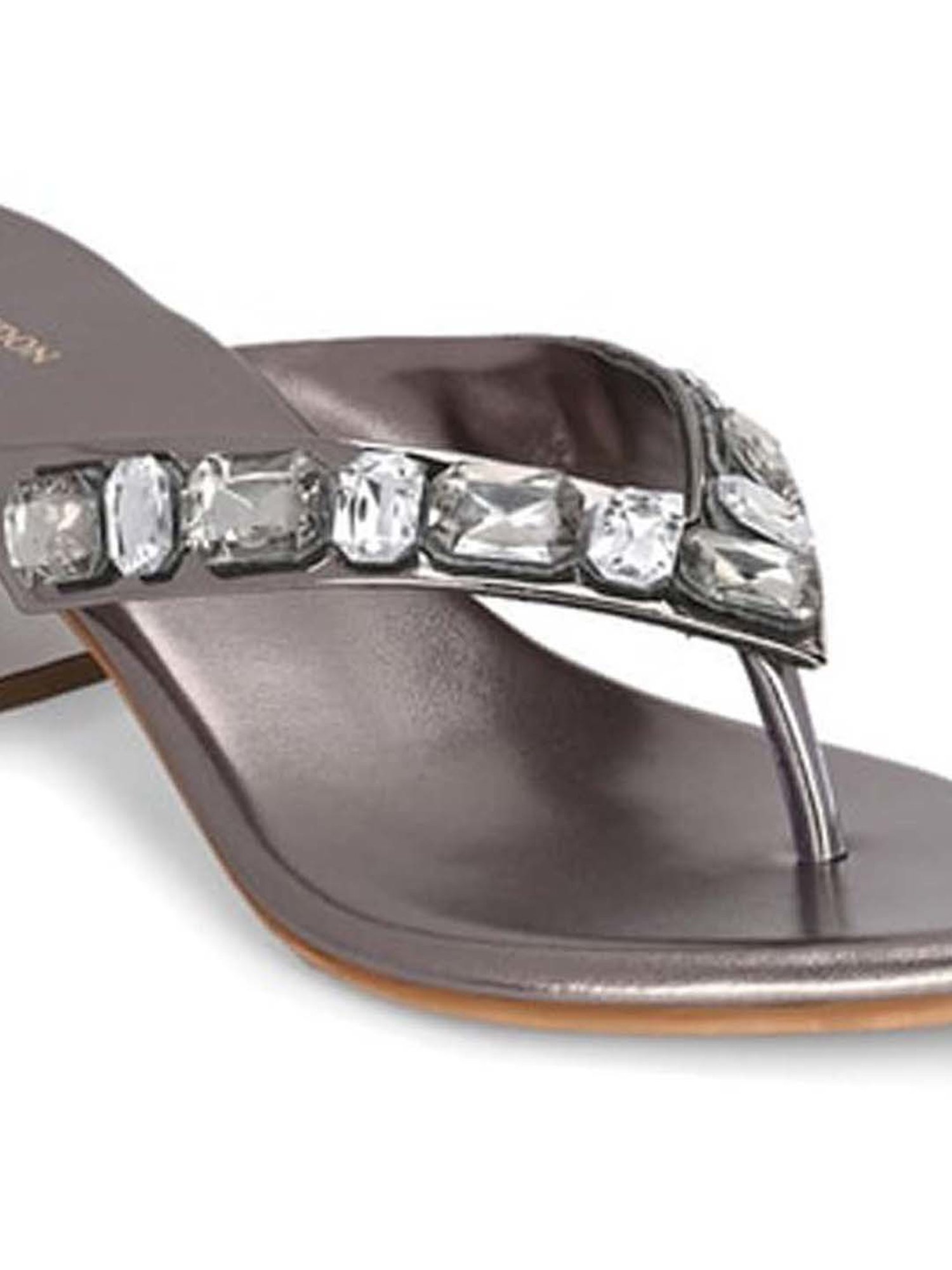 Clog London Women's Grey Thong Sandals