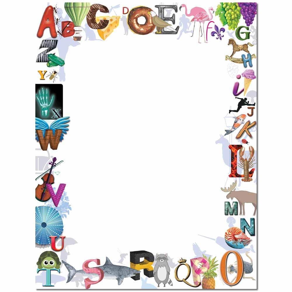 Alpha Border Letterhead Laser & Inkjet Printer Paper, 100 pack