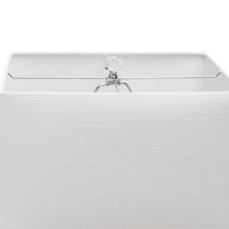 nuLOOM Toledo 25" Crystal Table Lamp Lighting - Clear 25" H x 9" W x 15" D