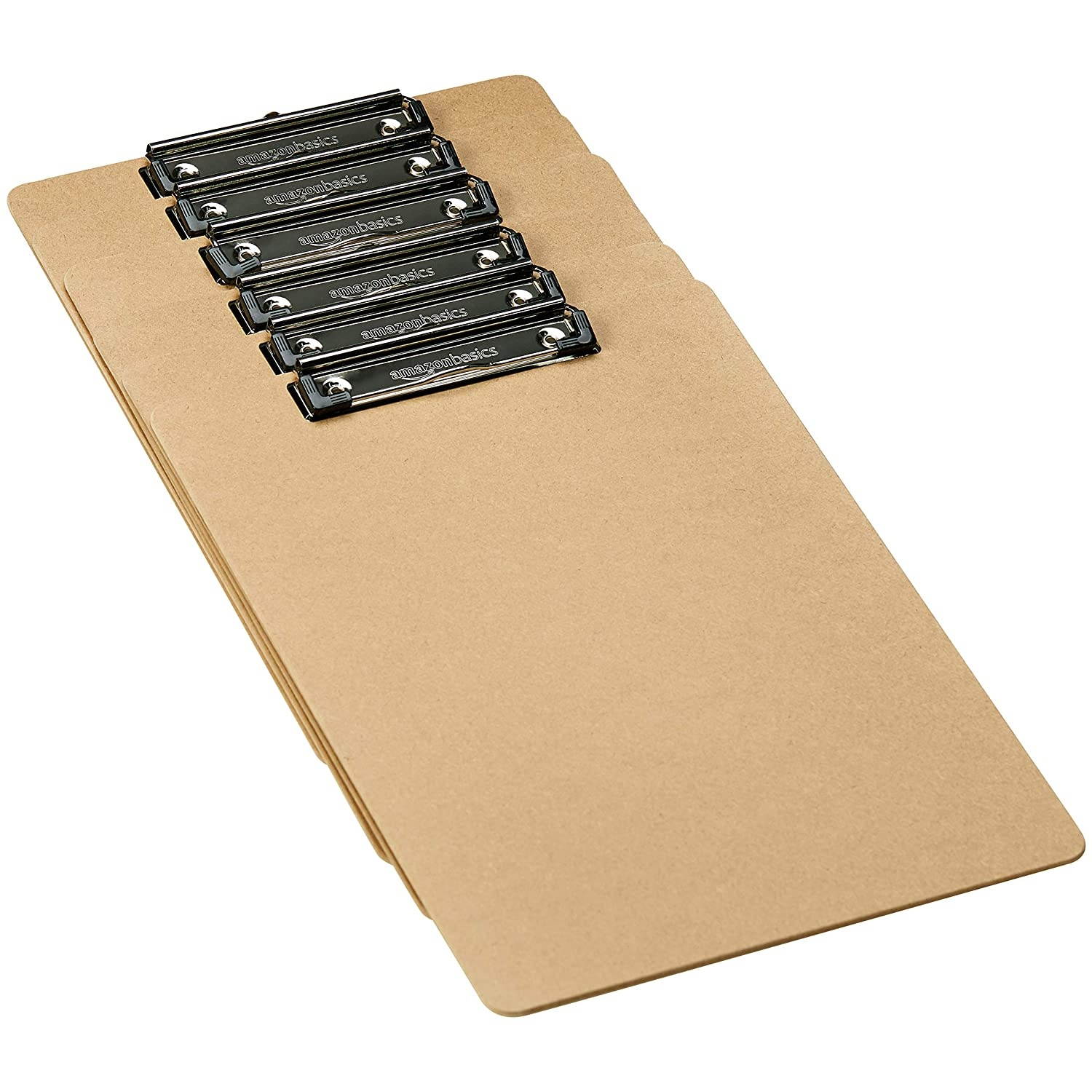 AmazonBasics Hardboard Office Clipboard - 6-Pack