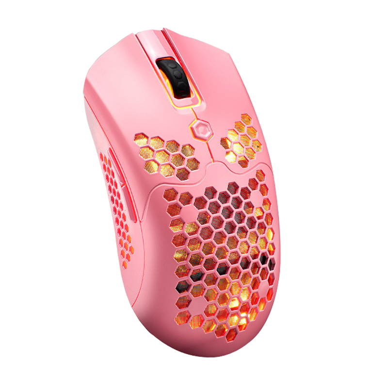 7 Buttons Wired Wireless Dual Mode Gaming Mouse 2.4GHz 5 Gears 12000 DPI Adjustable RGB Backlit Ergonomic Mice Lightweight Honeycomb Shell Gamer Mice Optical Mouse