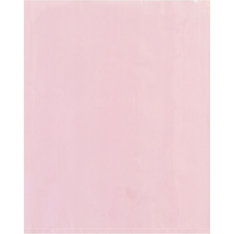 The Packaging Wholesalers Anti-Static Flat 6 Mil Poly Bags 4" x 5" Pink 1000/Case PBAS8134