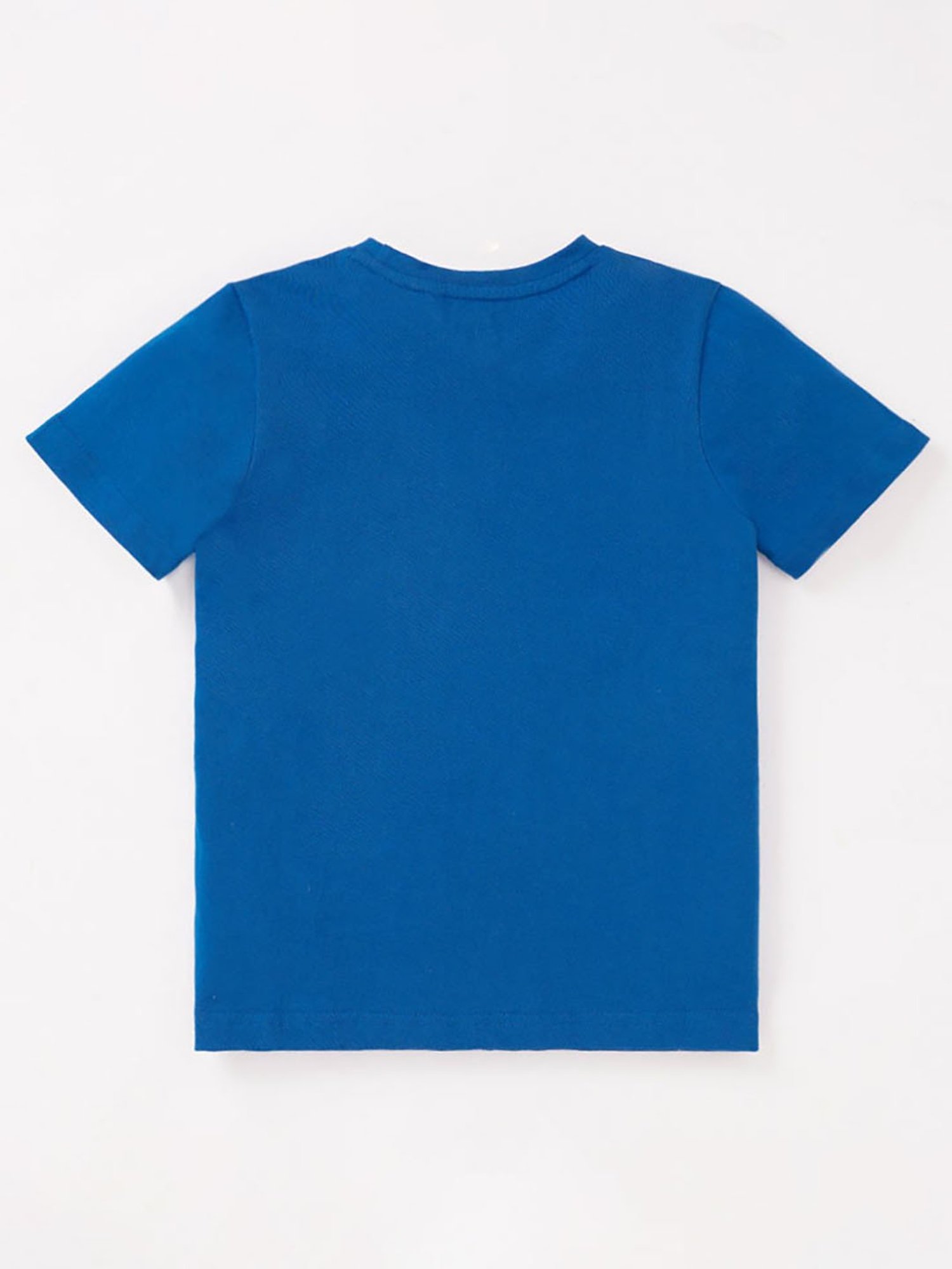 Ed-a-Mamma Kids Royal Blue Solid T-Shirt
