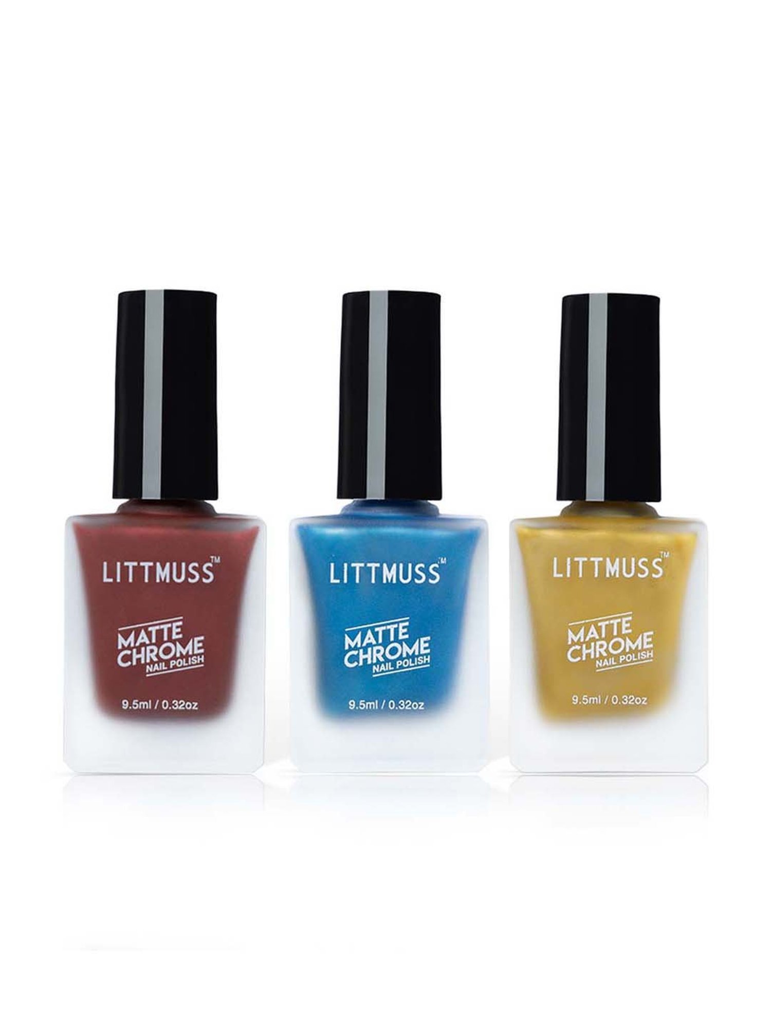 Littmuss Its So Me Matte Chrome Nail Polish Combo - 28.5 ml