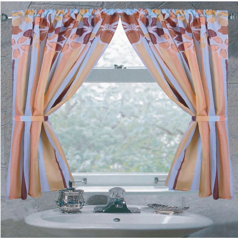 Carnation Home Fashions "Mandy" Fabric Window Curtain - 34 x 54, Multicolored