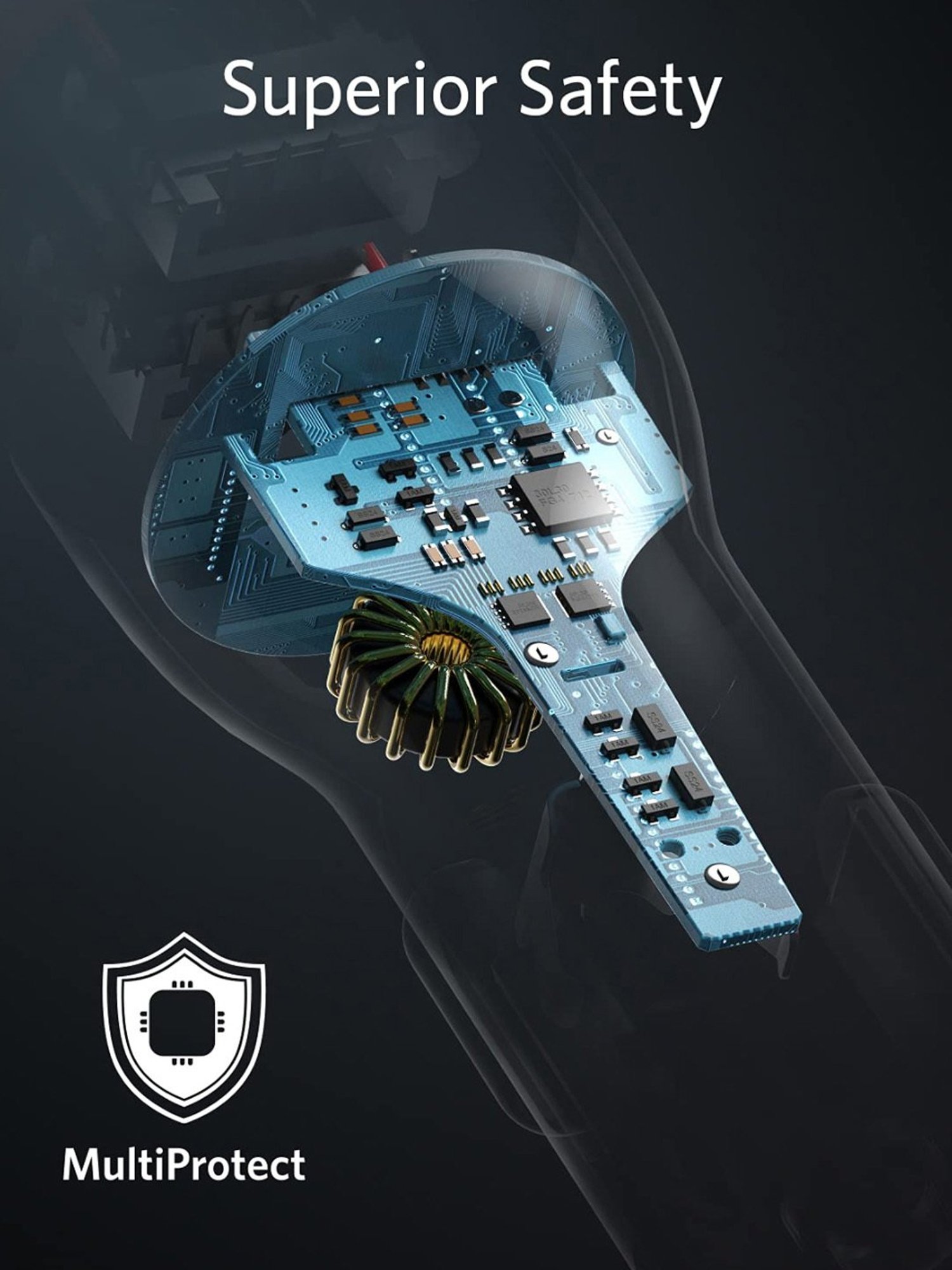 Anker PowerDrive 2 A2310011 4.8 Amp 24W Dual Port Car Charger (Black)