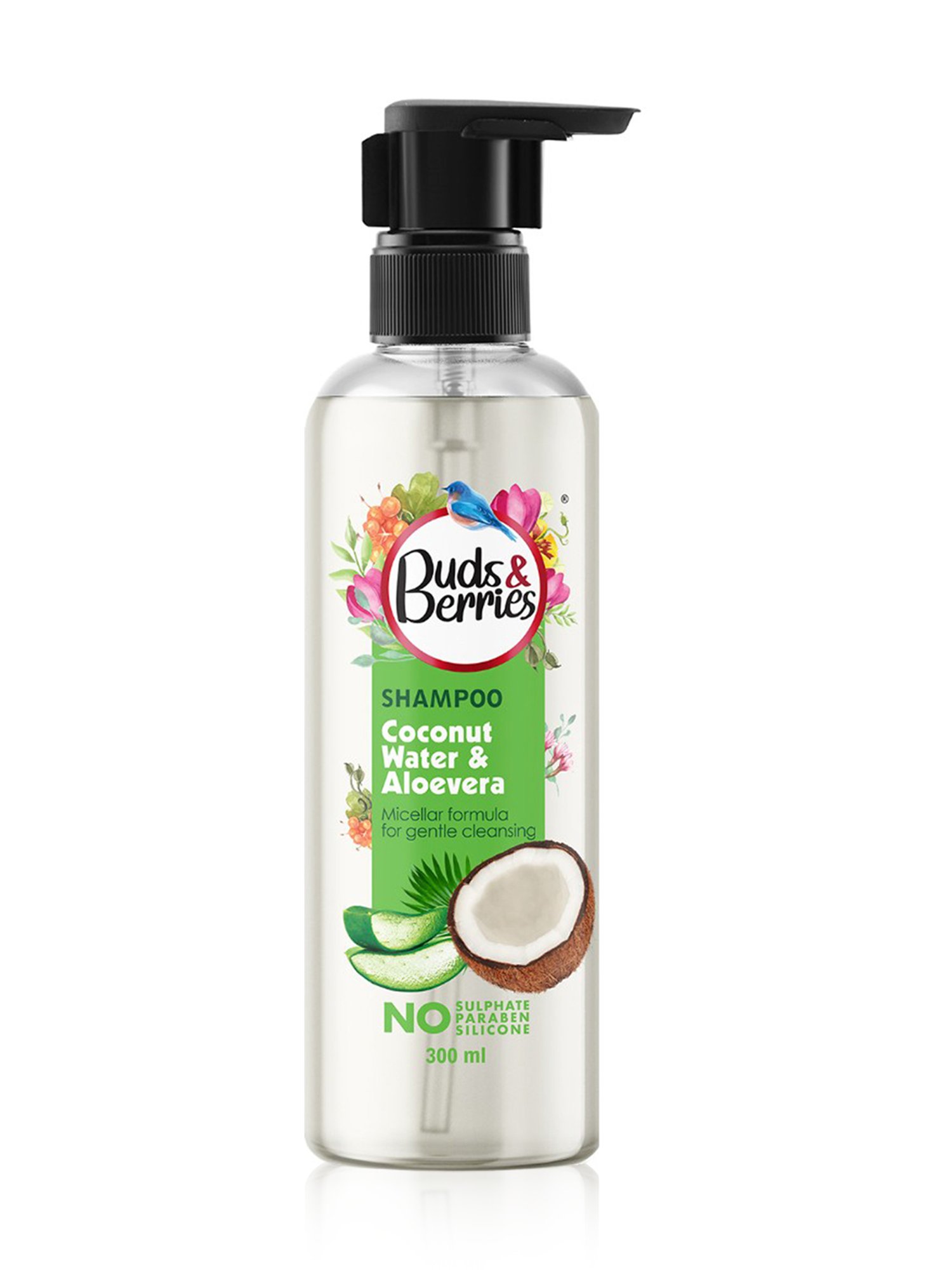 Buds & Berries Coconut Water & Aloe Vera Shampoo - 300 ml