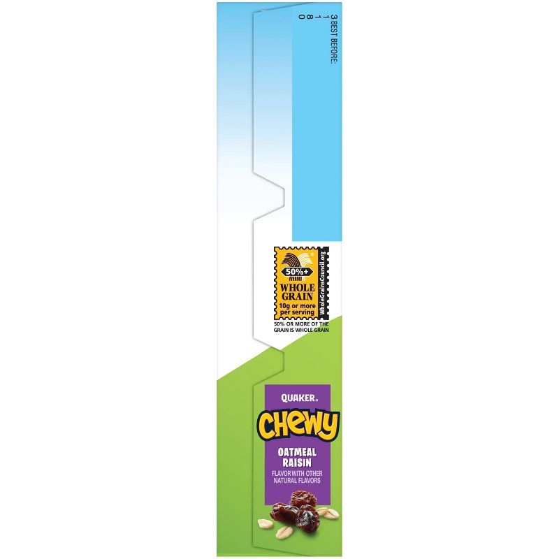 Quaker Chewy 90 Calories Low Fat Oat Meal Raisin Granola Bars - 8ct
