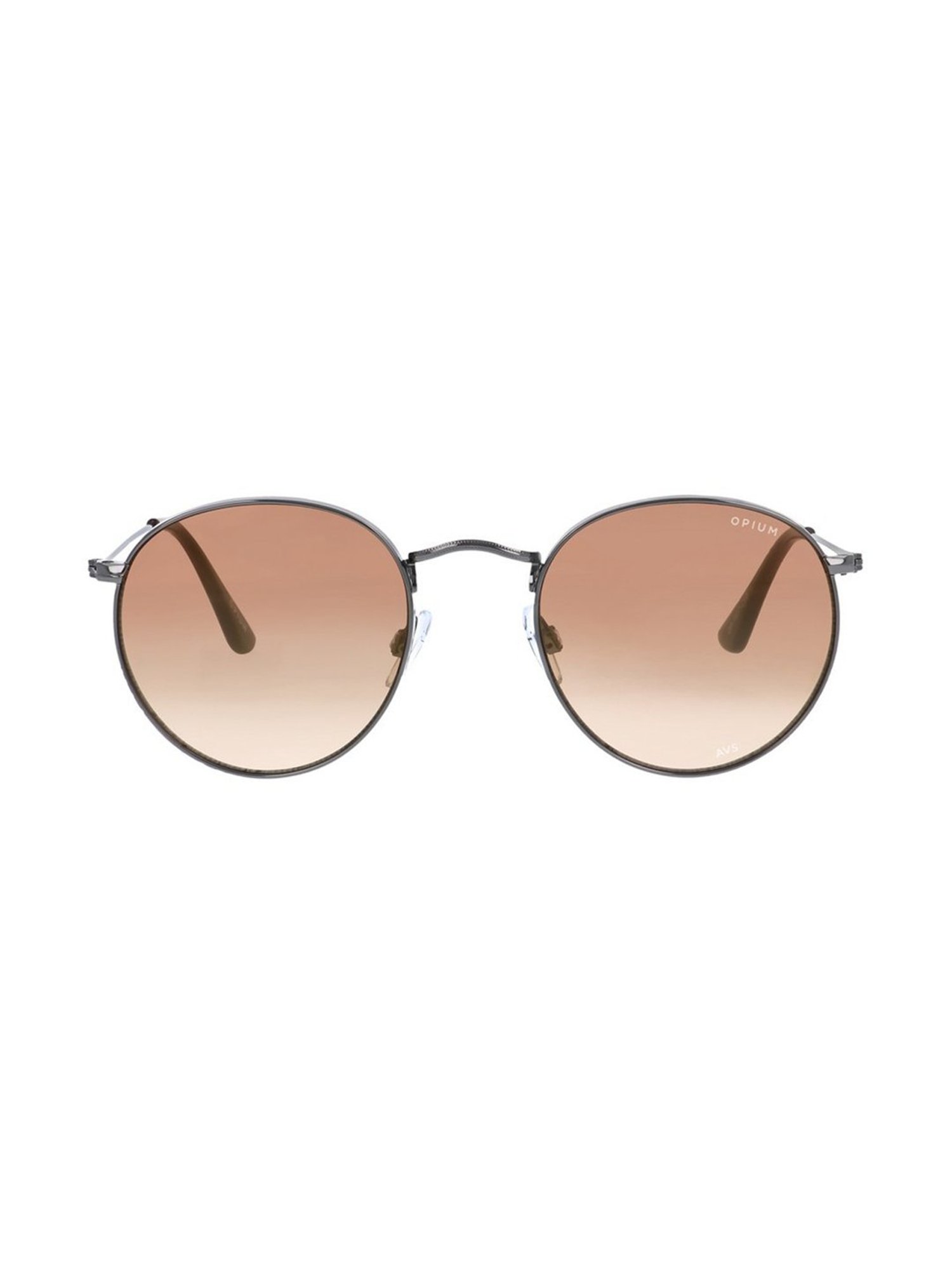 Opium Brown Round Unisex Sunglasses