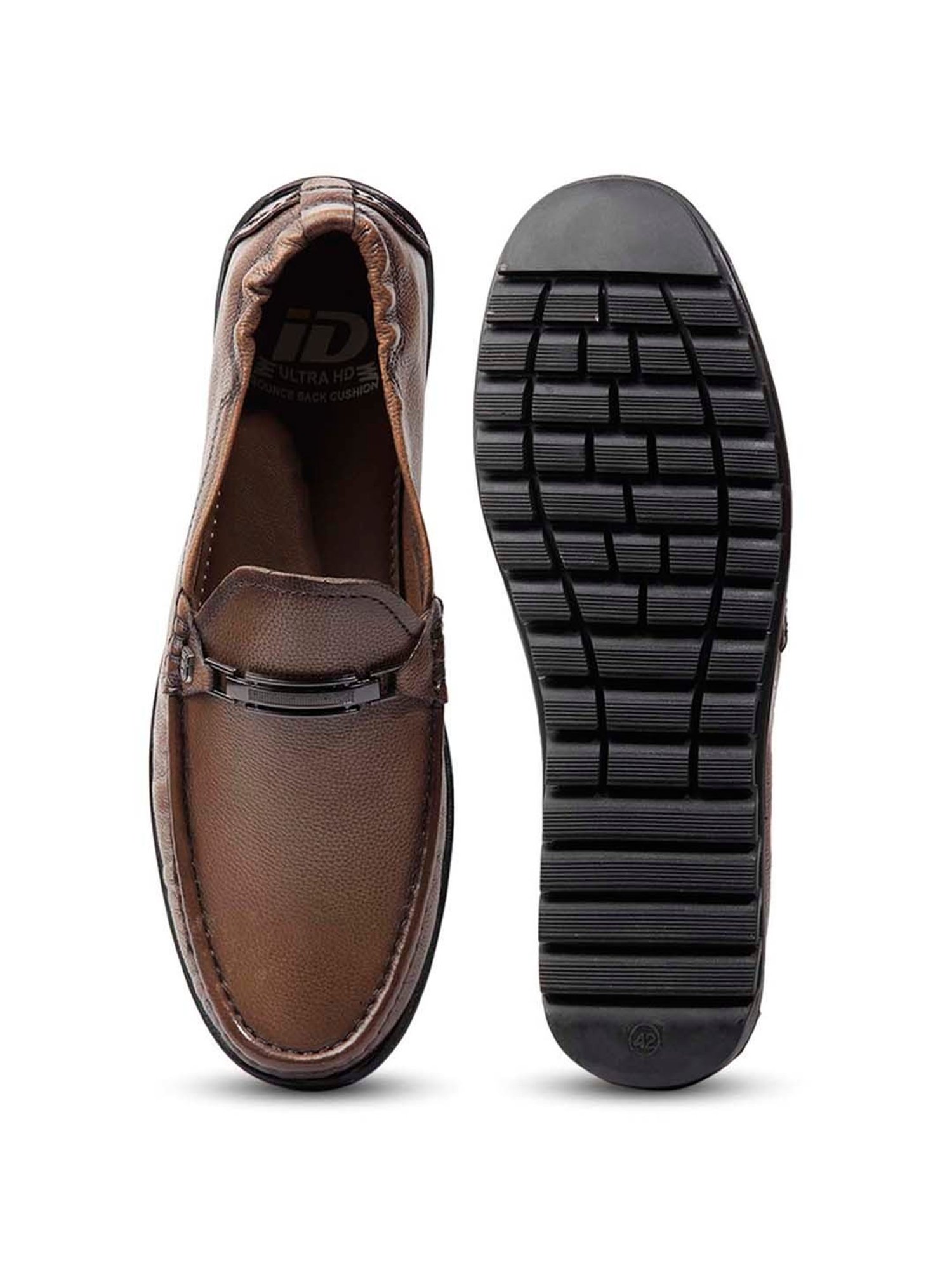 ID Men's Tan Casual Loafers