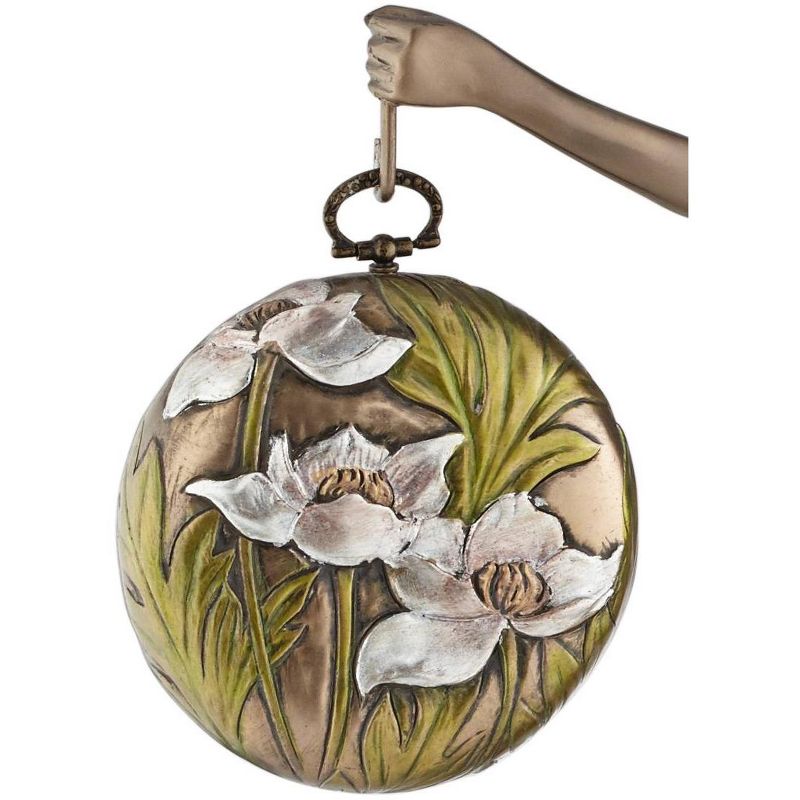 Dahlia Studios Time Figurine with Clock 17 1/2" Statue