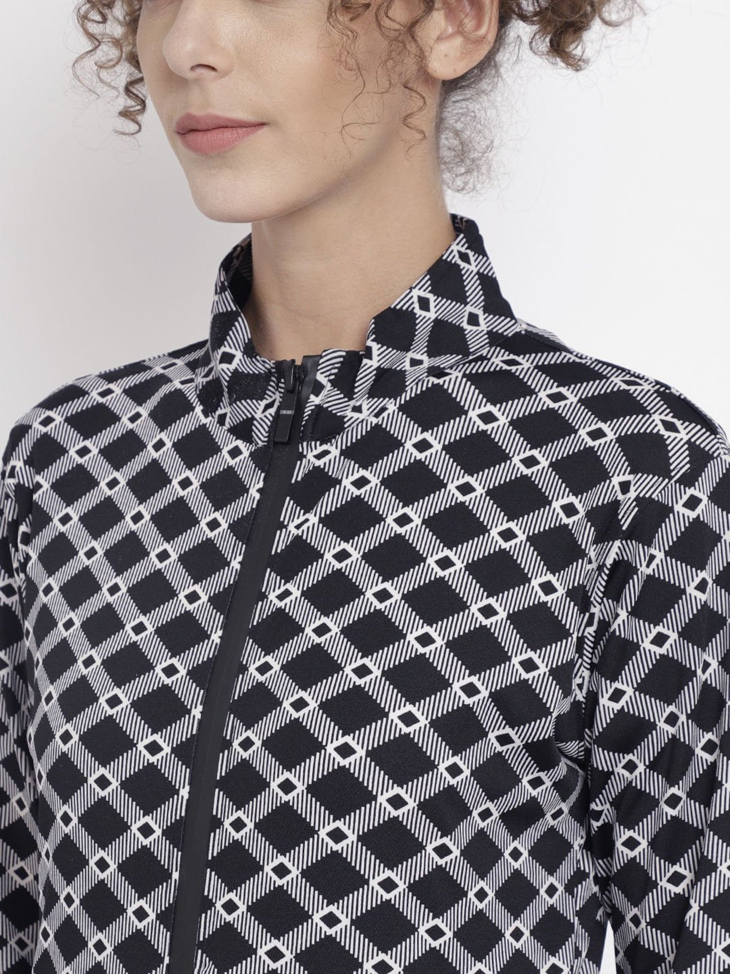 Chkokko Black & White Checks Jacket