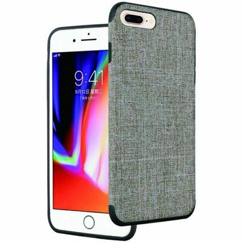 iPhone 8 7 6S 6 Plus - Light Thin Non-Slip Fabric TPU Case - Green