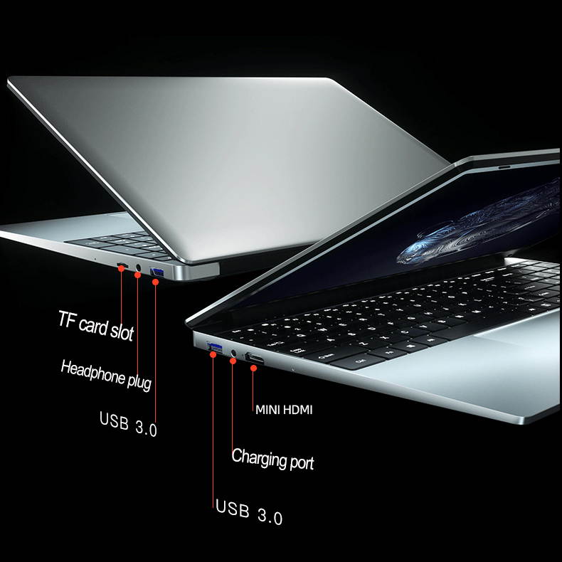 Lemonra Laptop AMD Ryzen R5 2500U, Quad-core and 8 threads Core Graphics Vega 8CU 15.6" Full 1920*1080 HD Display VSR Screen,DDR4 8G Dual Channel, Windows 10, M.2 256GB SSD With Backlight