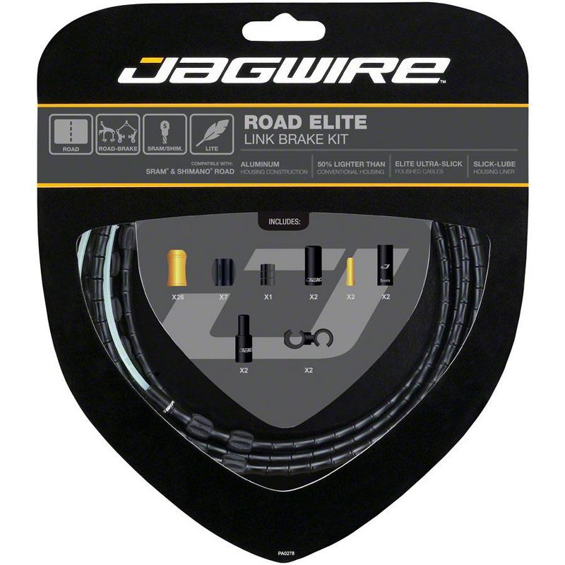 Jagwire Road Elite Link Brake Kit Brake Cable & Housing Set