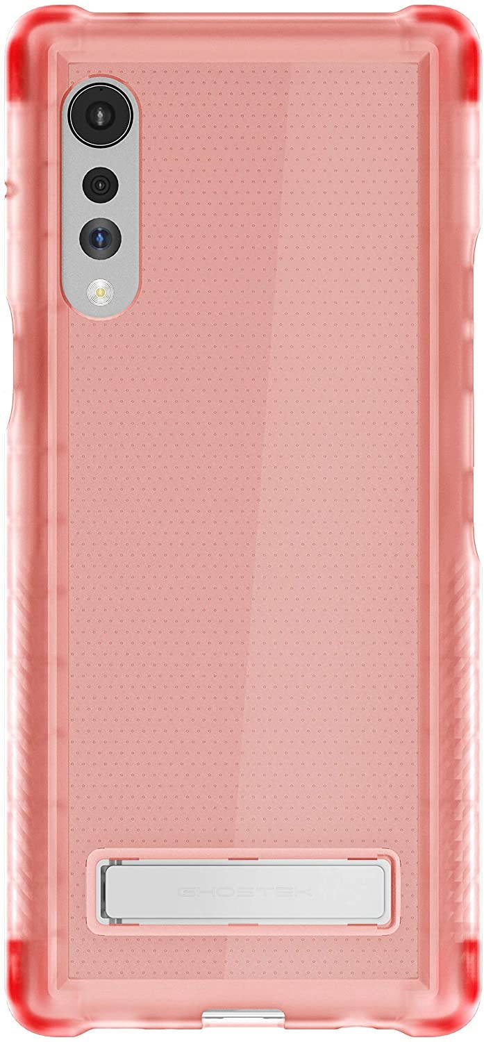 Ghostek Covert LG Velvet Case Clear with Kickstand and Grip Bumper Slim Phone Cover Ultra Thin Shockproof Design Heavy Duty Protection Wireless Charging for 2020 LG Velvet 5G (6.8 Inch) - (Smoke)