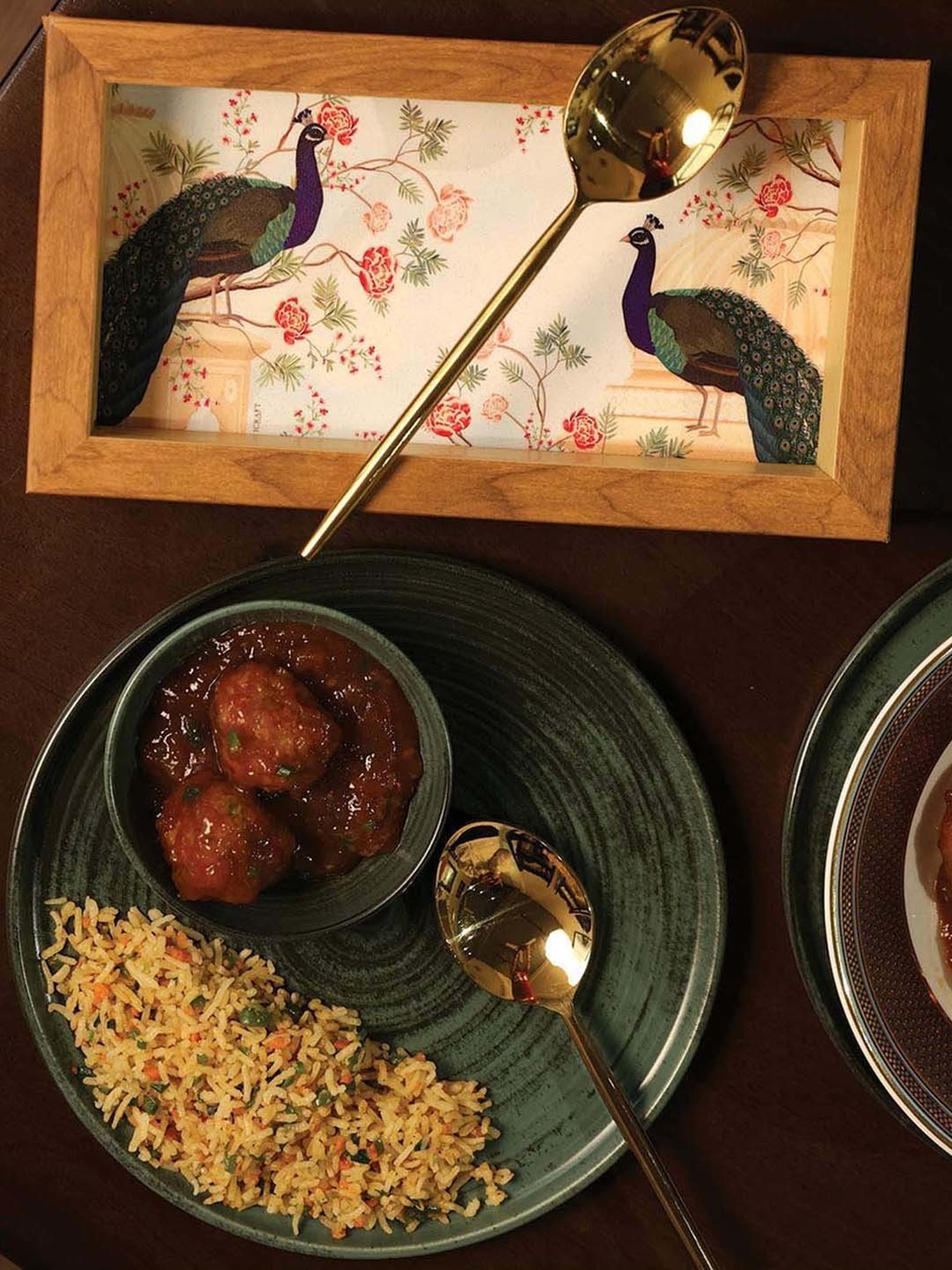 ICRAFT Multicolor Mdf Mor Series Spoon Tray