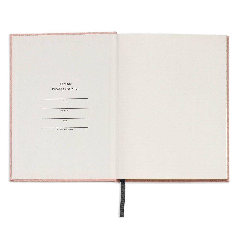 Wit & Delight Lined Journal Pink Linen Note to Self