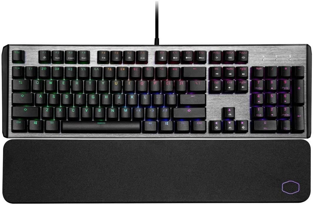 Cooler Master CK550 V2 Gaming Mechanical Keyboard Blue Switch with RGB Backlighting, On-The-Fly Controls, and Hybrid Key Rollover, Full (CK-550-GKTL1-US)