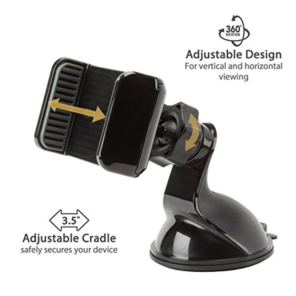 SCOSCHE VWDSM2 CarMount 3-in1 Suction Cup Mount for Mobile Devices