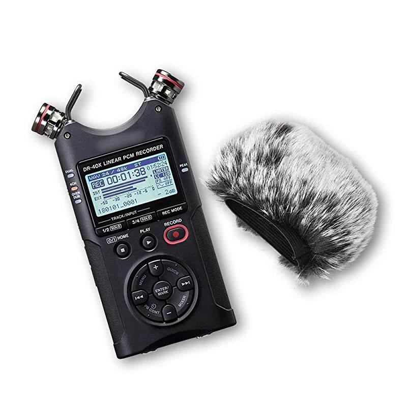 DR40X Furry Windscreen Fits DR-40X DR40X Mic Recorders, DR40 Outdoor Mic Dead Cat Fur Windshield by