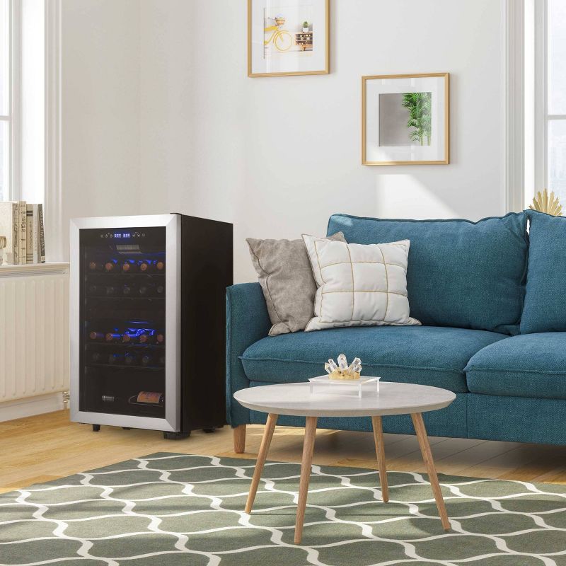 NewAir 28-Bottle Dual-Zone free standing Wine Cooler