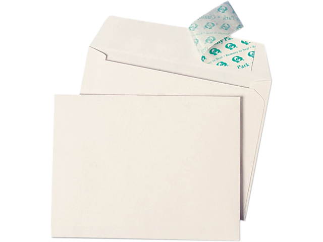 Quality Park 10742 Greeting Card/Invitation Envelope, Contemp., Redi-Strip, #10 , 50/Box