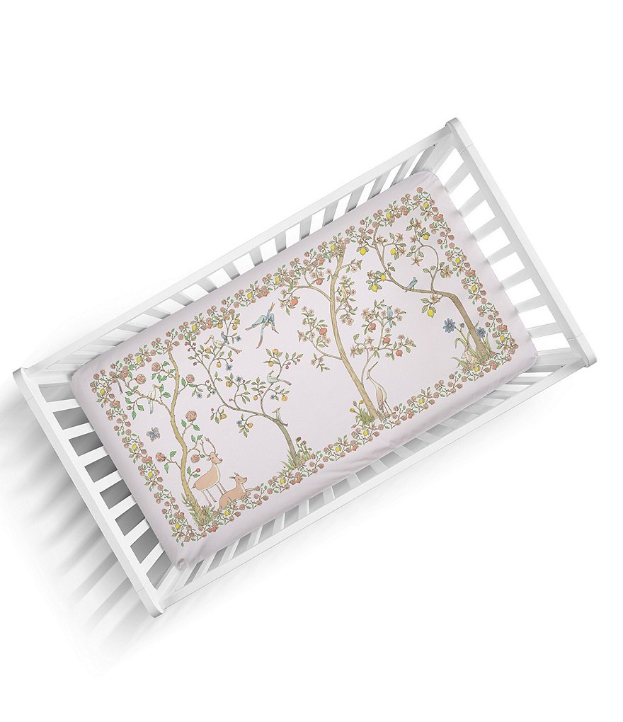 Atelier Choux Paris In Bloom Organic Cotton Fitted Crib Sheets