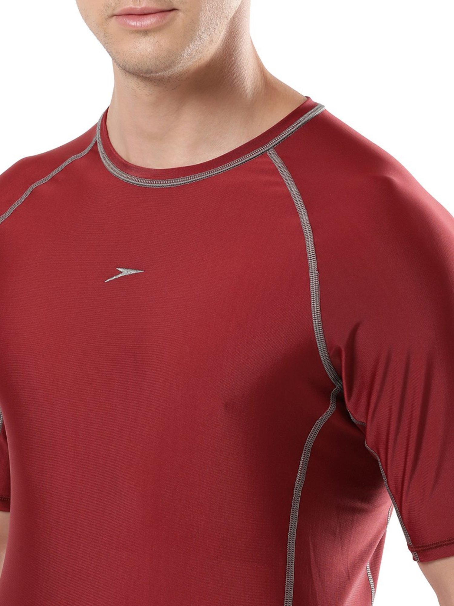 Speedo Oxblood Regular Fit Sports T-Shirt
