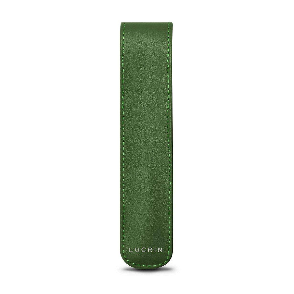 Lucrin - Pen holder - Light Green - Smooth Leather
