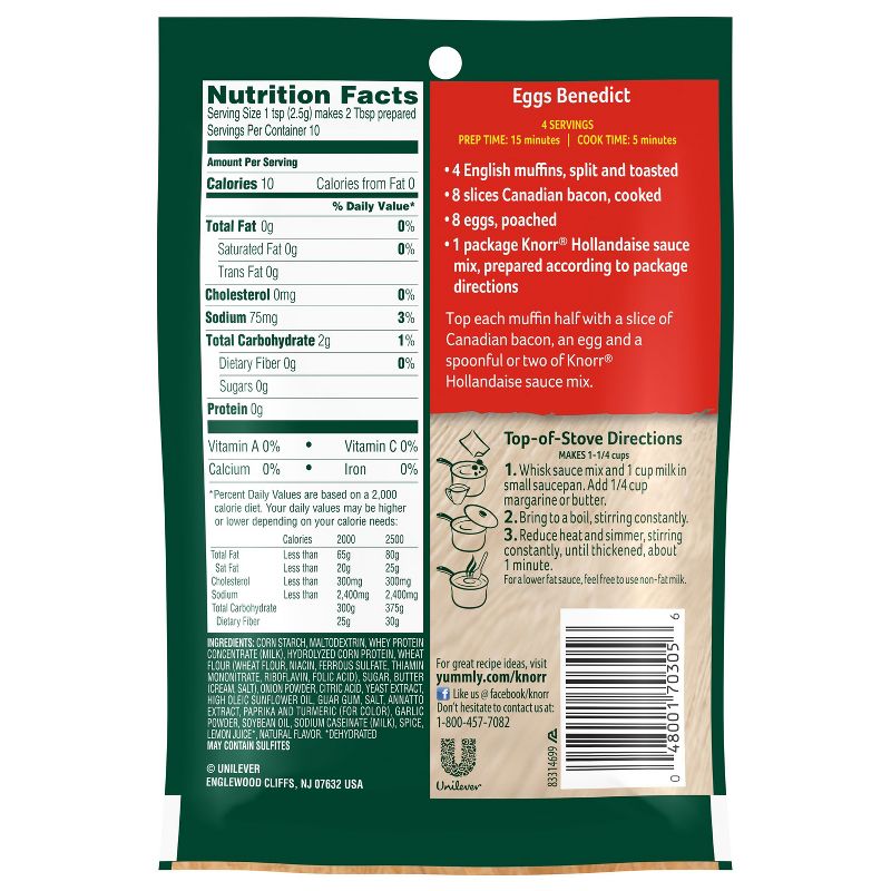 Knorr Hollandaise Sauce Mix - 0.9oz