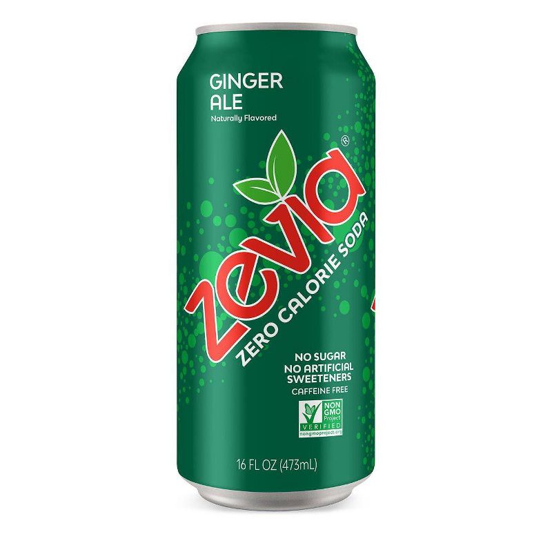 Zevia Ginger Ale Zero Calorie Soda - 16 fl oz Can