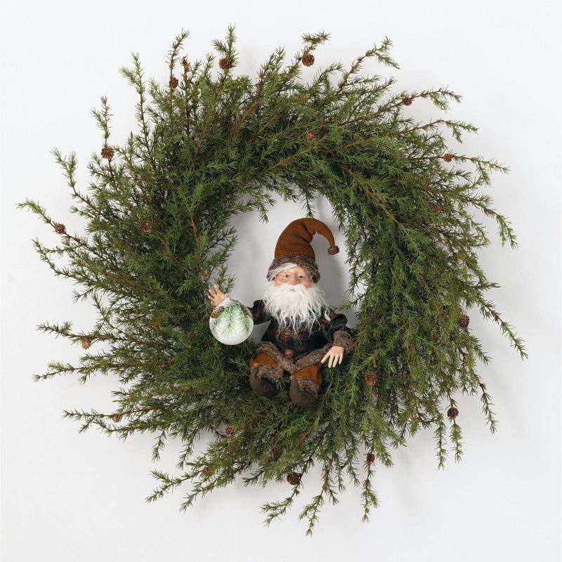 Darice 72" Prelit Commercial Size Canadian Pine Artificial Christmas Wreath - Clear Lights