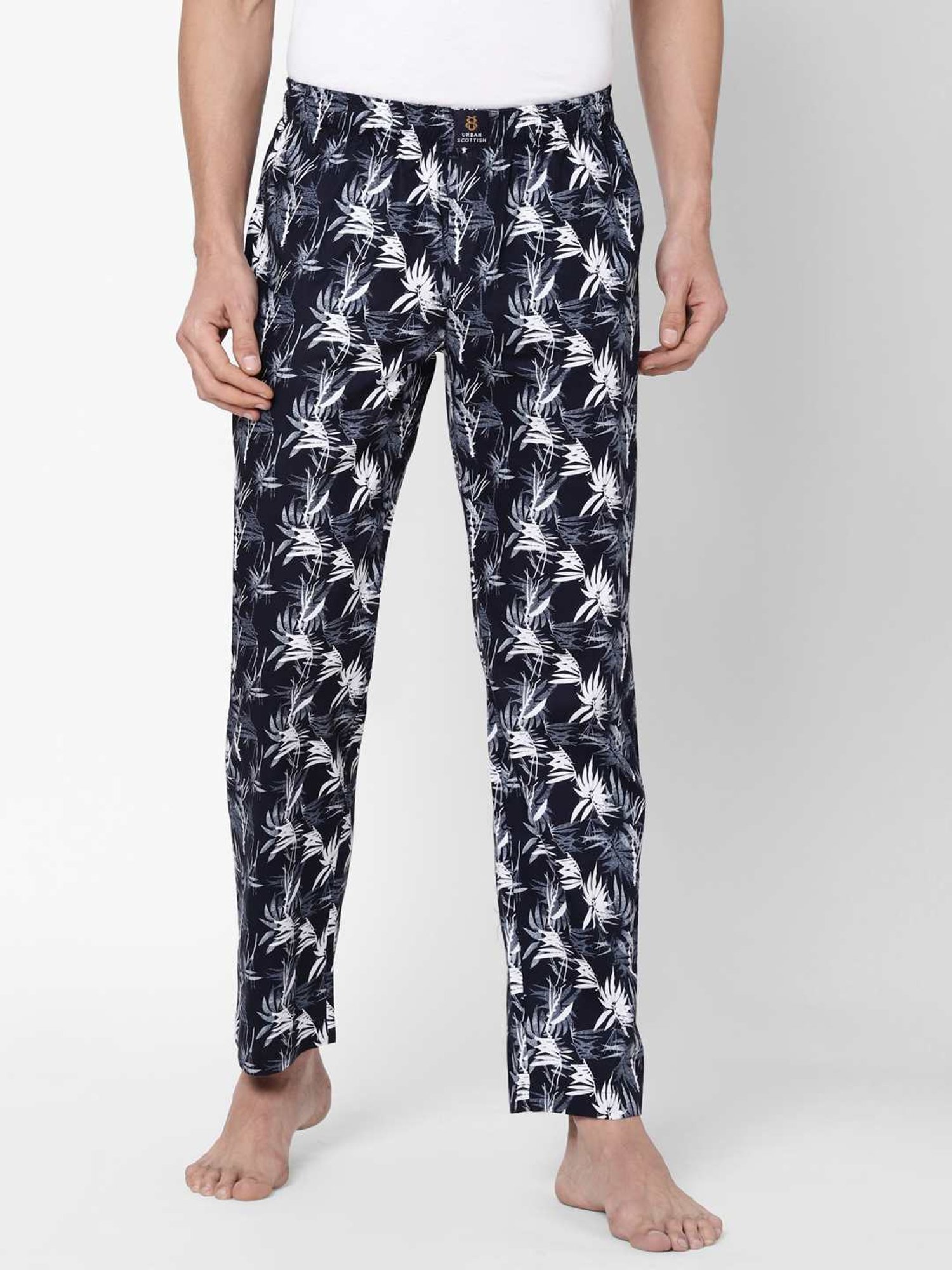 Urban Scottish Multicolored Regular Fit Floral Print Lounge Pants