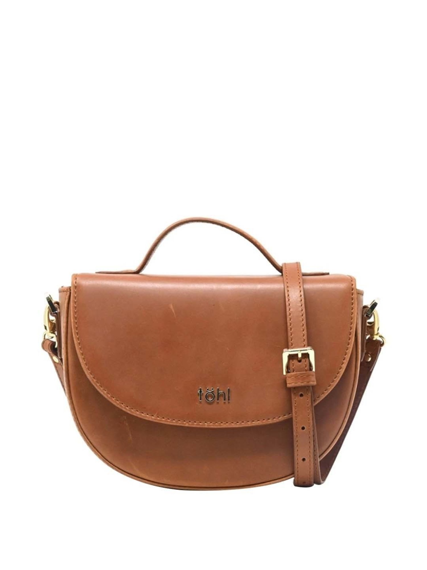 Tohl Swinton Tan Solid Medium Handbag