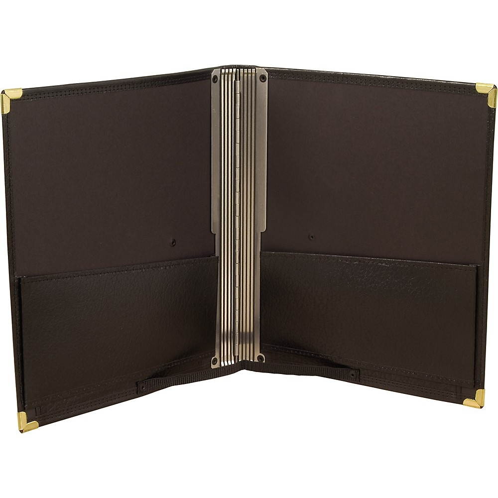 Deer River Deluxe Black Choral Folio with Hand Strap Black